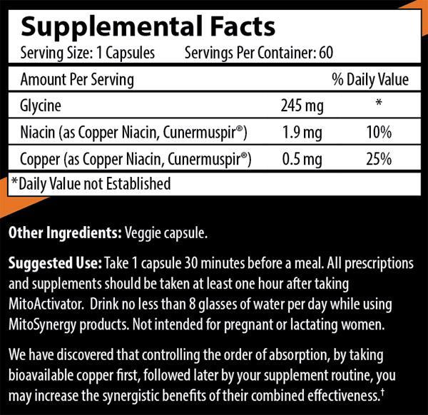 MITOACTIVATOR EXTRA STRENGTH - 60 CAPSULES