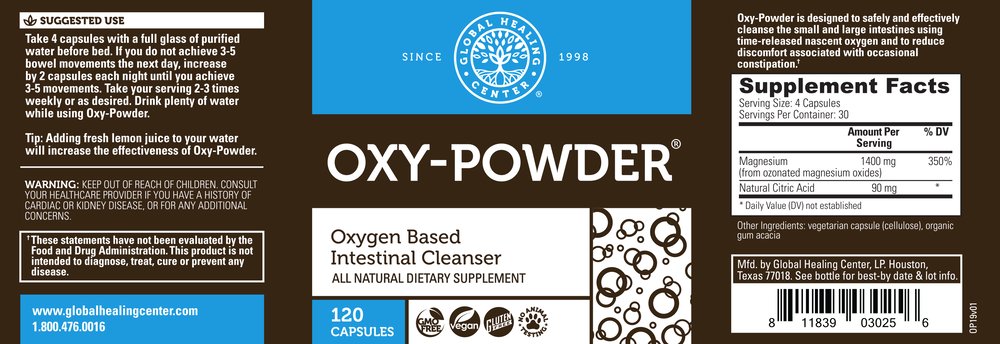 OUT OF STOCK  - OXY-POWDER NATURAL COLON CLEANSER