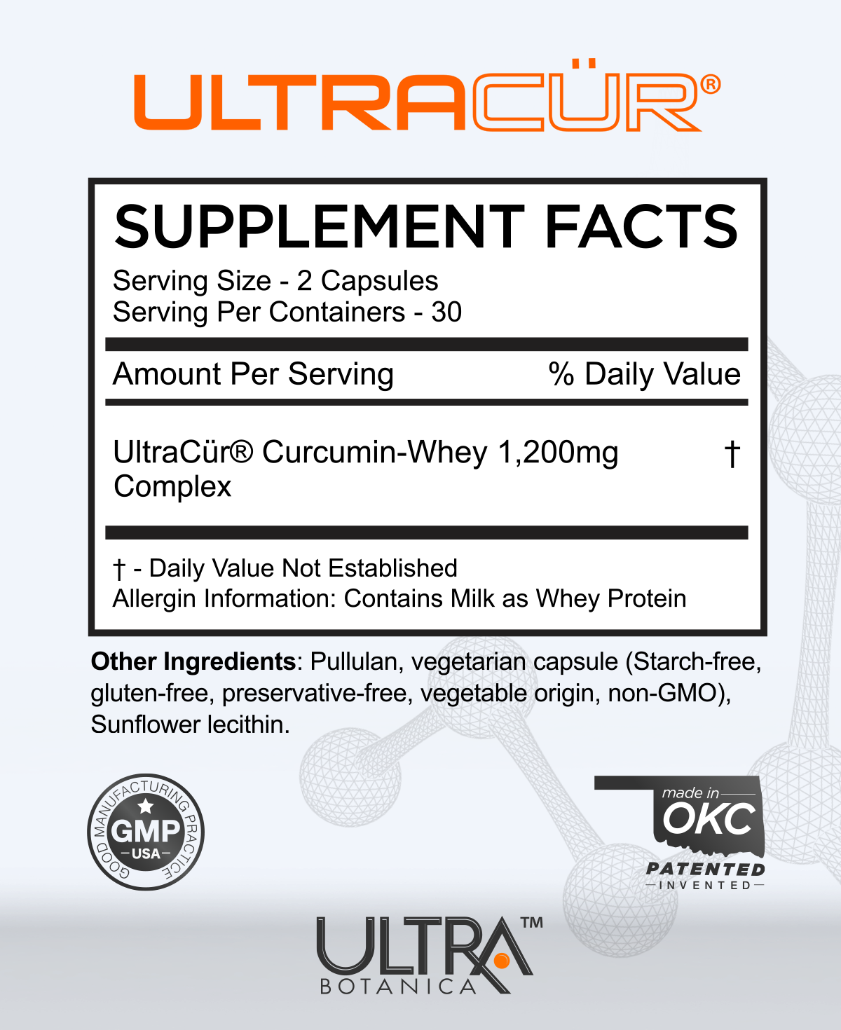 ULTRACUR BIOAVAILABLE CURCUMIN COMPLEX