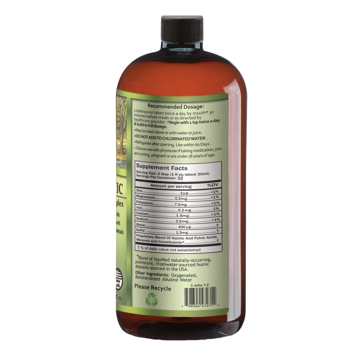 Humic &amp; Fulvic Liquid Trace Mineral Complex